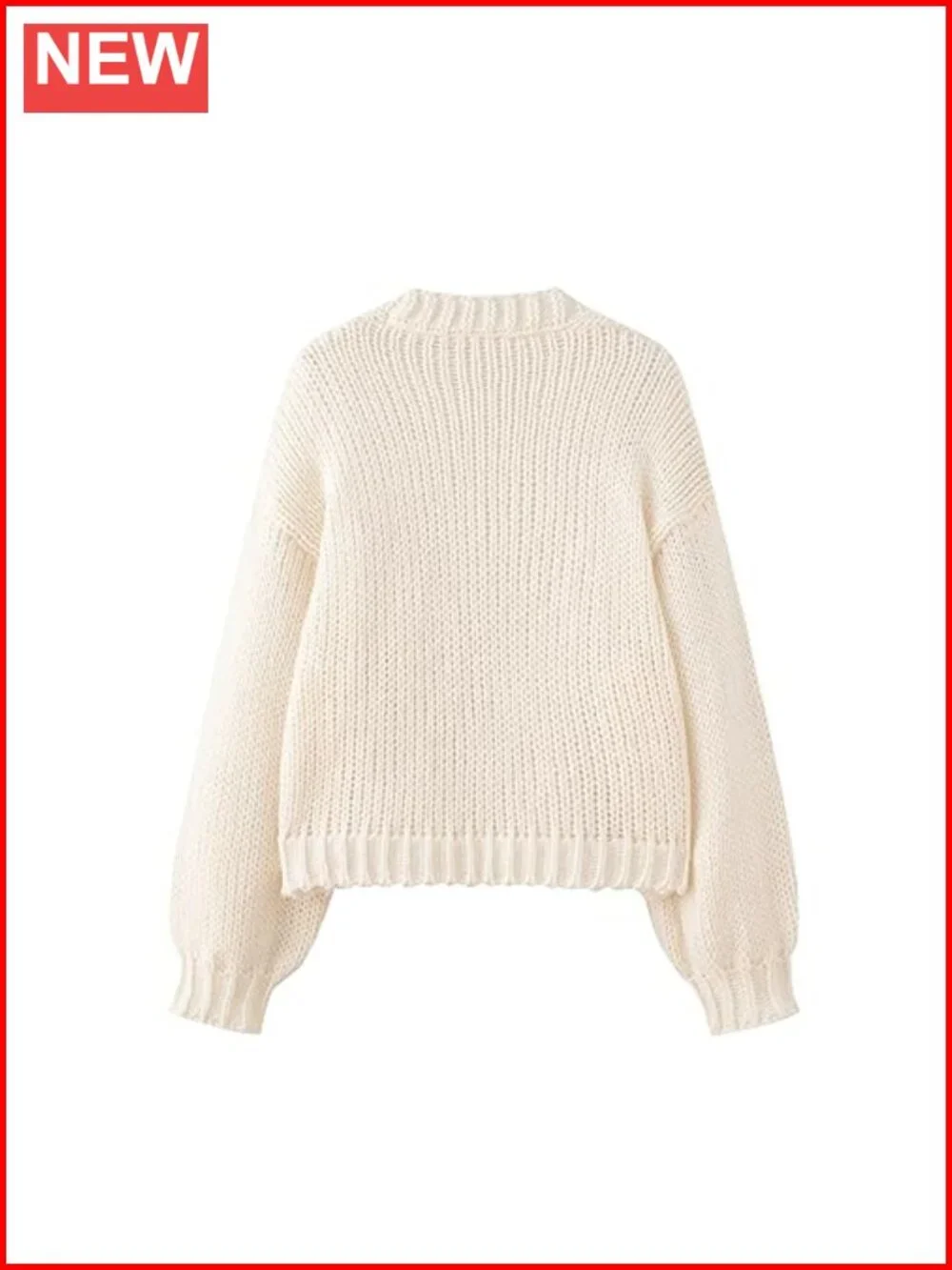 Strawberry Embroidered Chunky Knit V Neck Cardigan Button Down Women's